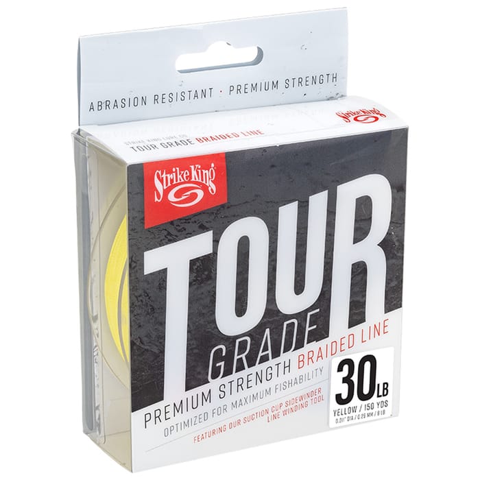 Strike King Tour Grade Braid Yellow 150yds 30lb