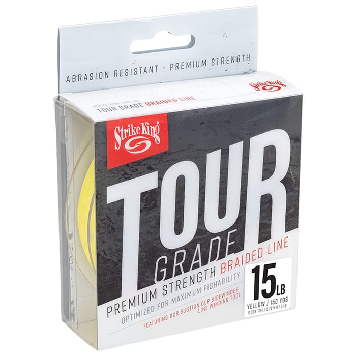 Strike King Tour Grade Braid Yellow 150yds 15lb