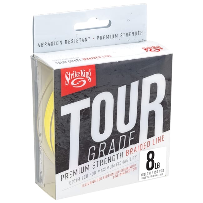 Strike King Tour Grade Braid Yellow 150yds 8lb