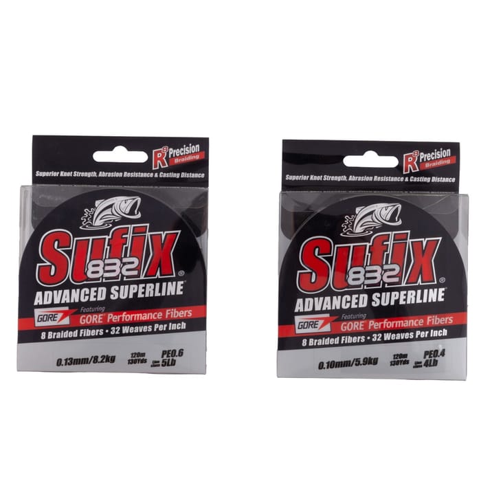 Sufix 832 Advanced Superline Braid Lo-Vis Green 120m 1