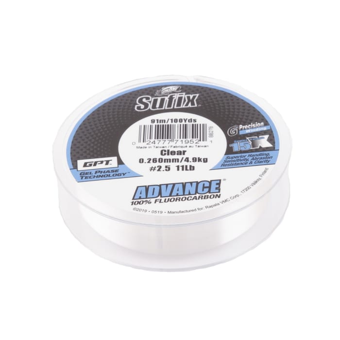 Sufix Advance FC G2 Clear Braid 100yd 2