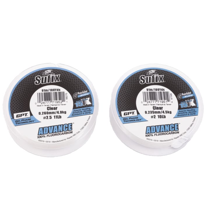 Sufix Advance FC G2 Clear Braid 100yd 3