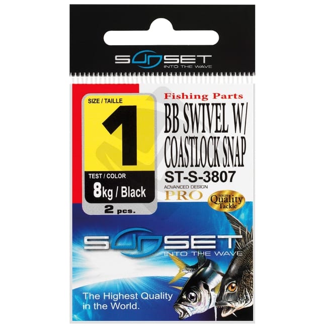 Sunset BB Swivel With Coastlock Snap ST-S-3807 2