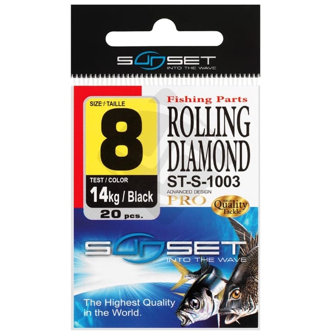 Sunset Rolling Diamond Swivel ST-S-1003