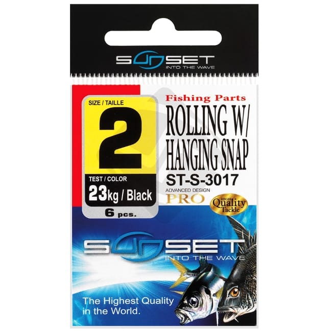Sunset Rolling Swivel With Hanging Snap ST-S-3017 1