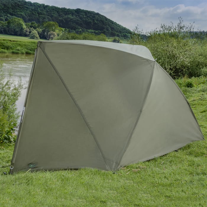 Korum Supalite Fishing Shelter In Use 1