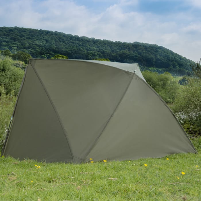 Korum Supalite Fishing Shelter In Use 2