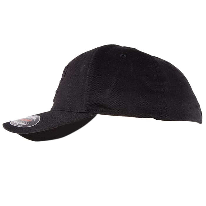 Tackling Minds Ultra Black Fishing Cap Side View