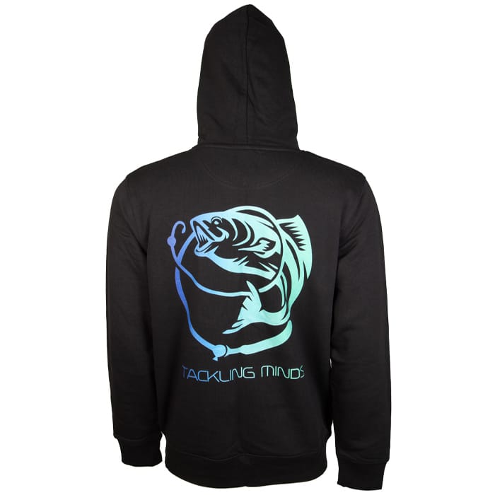 Tackling Minds Ultra Premium Black Fishing Hoodie