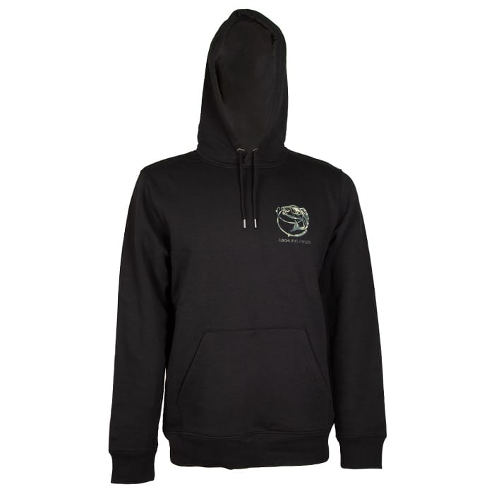 Tackling Minds Ultra Premium Black DPM Camo Fishing Hoodie Front