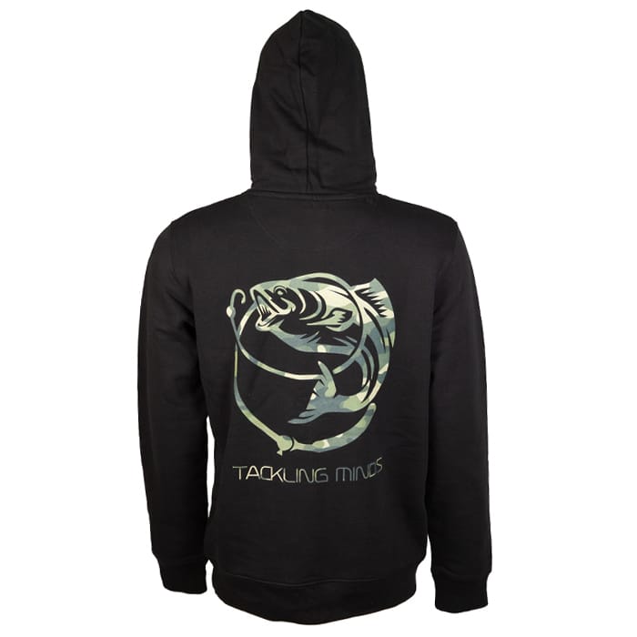 Tackling Minds Ultra Premium Black DPM Camo Fishing Hoodie