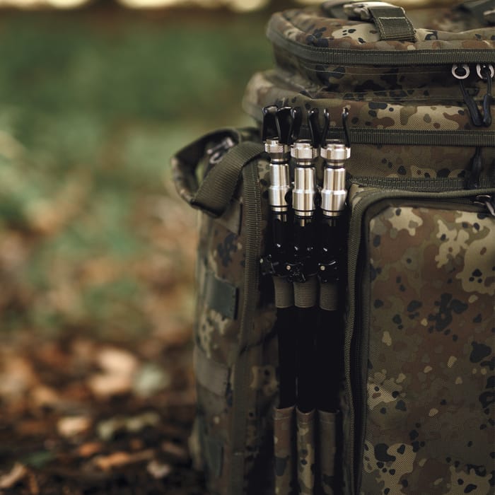 Thinking Anglers Camfleck Fishing Rucksack In Use 2