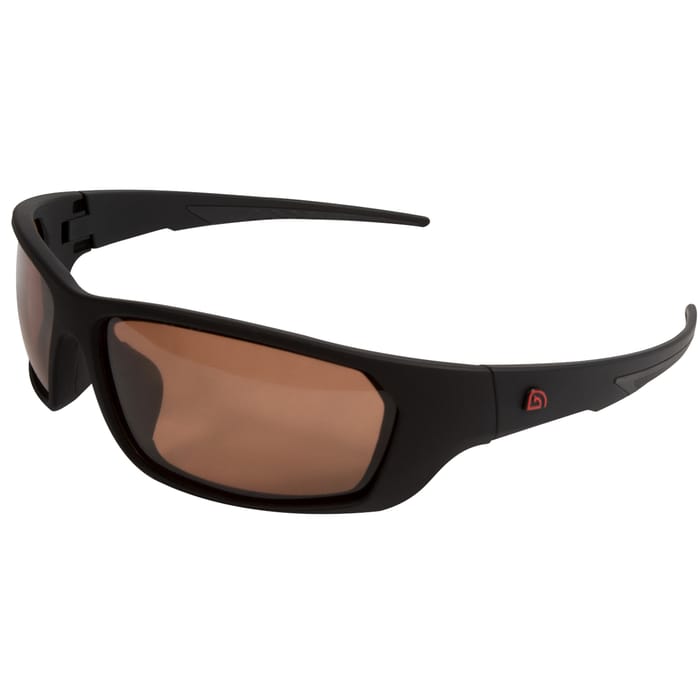 Trakker Amber Wrap Around Fishing Sunglasses Angled View