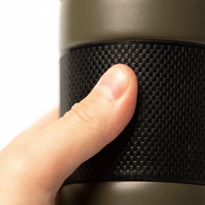 Trakker Armolife Thermal Coffee Press Fishing Mug Close Up Grip