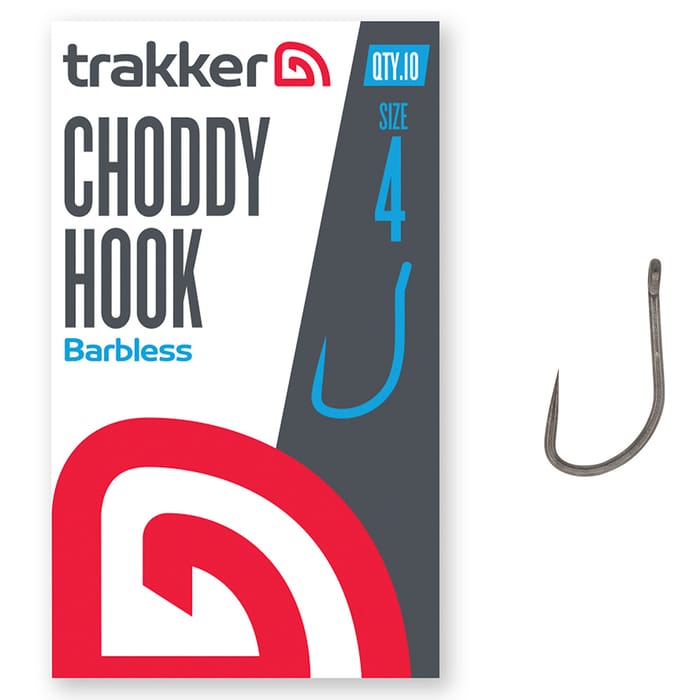 Trakker Choddy Fishing Hooks Barbless Size 4
