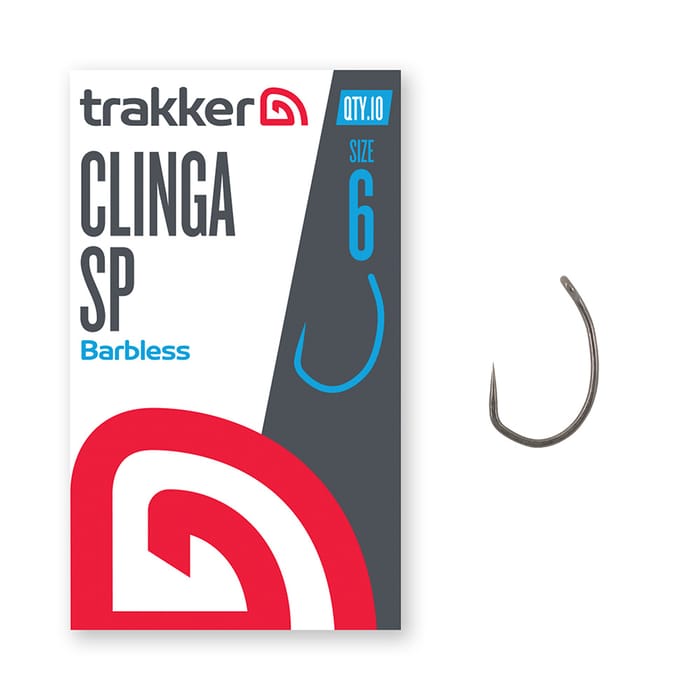 Trakker Clinga SP Fishing Hooks Barbless Size 6