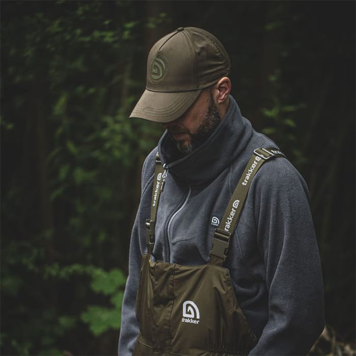 Trakker CR3 3-Piece Winter Fishing Suit In Use 2