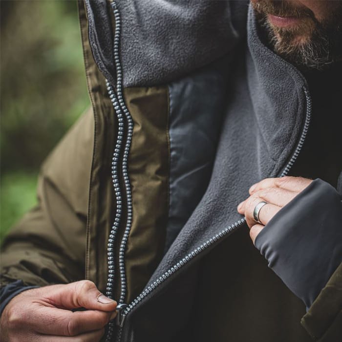 Trakker CR3 3-Piece Winter Fishing Suit In Use 3