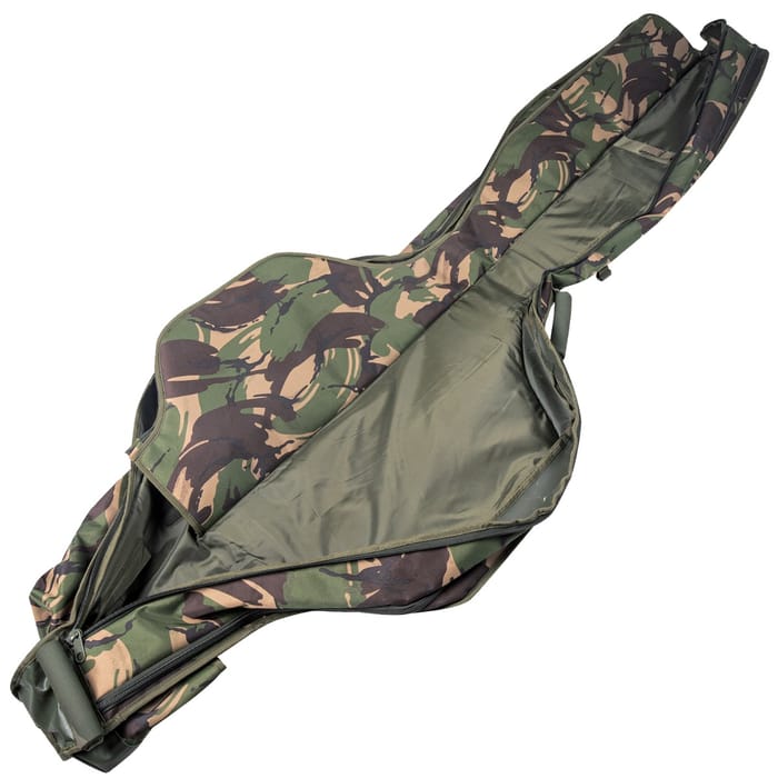 Trakker DPM 3 Rod Padded Fishing Sleeve 12ft Open