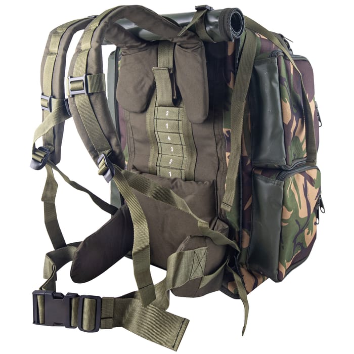 Trakker DPM 50 Ltr Rucksack Back Straps