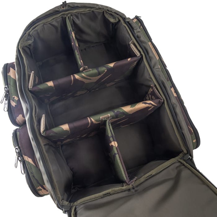 Trakker DPM 50 Ltr Rucksack Open