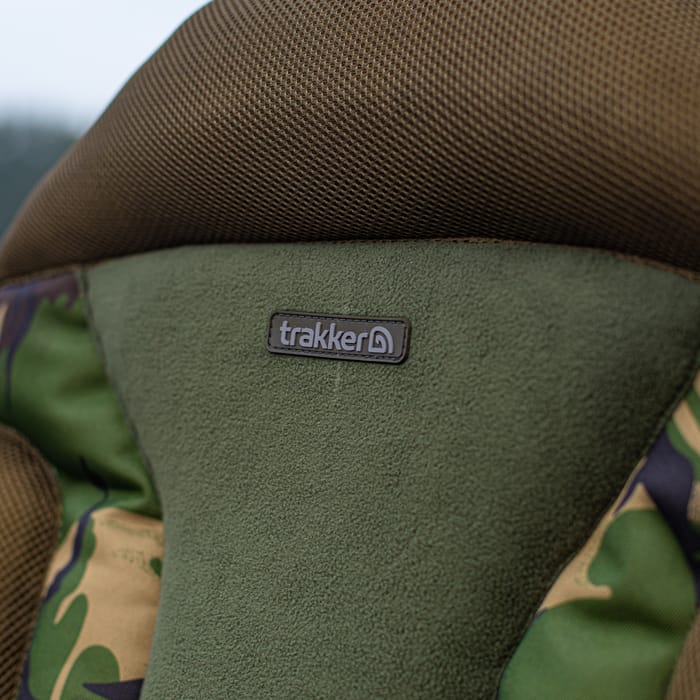 Trakker DPM Transformer Fishing Chair Close Up Logo