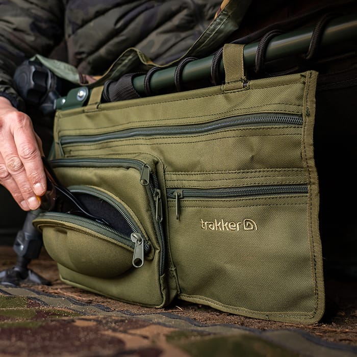 Trakker NXG Bedchair Storage Fishing Pouch In Use 2