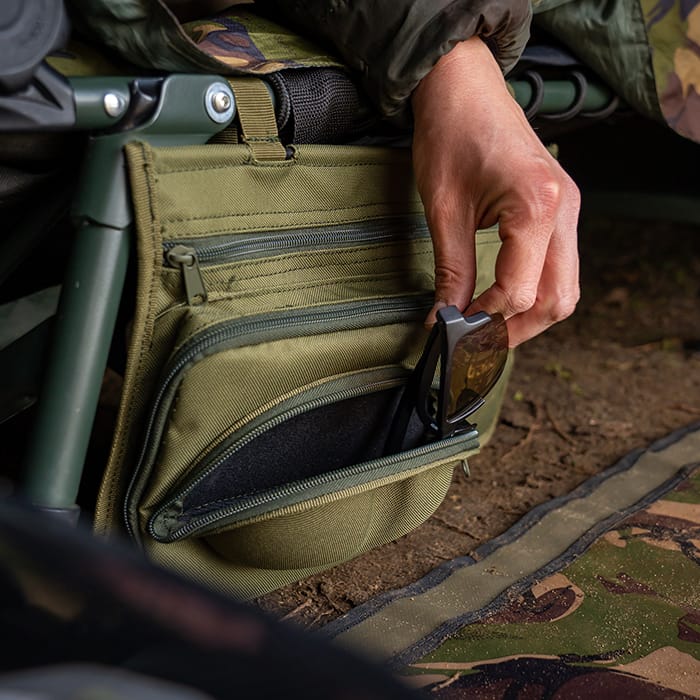 Trakker NXG Bedchair Storage Fishing Pouch In Use 3