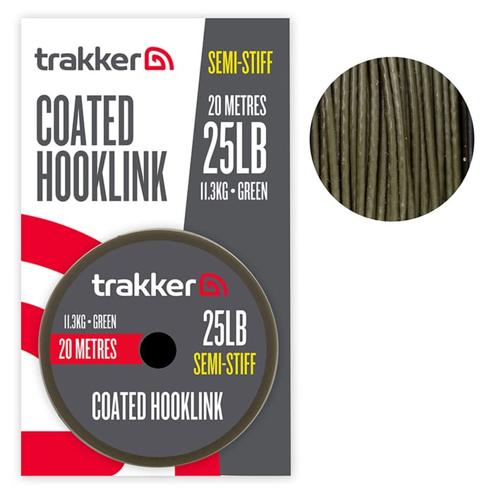 Trakker Semi Stiff Coated Hooklink 25lb