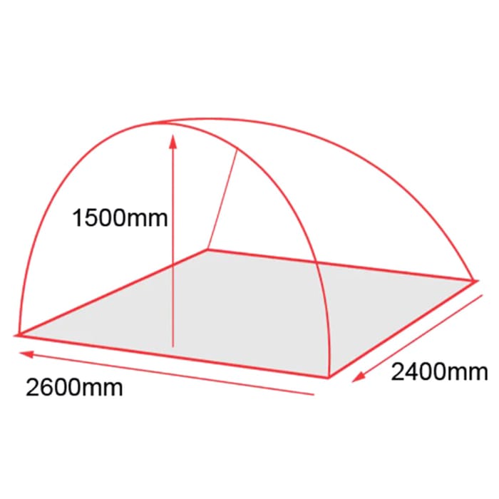 Trakker Tempest 100T DPM Brolly Aquatexx EV Dimensions