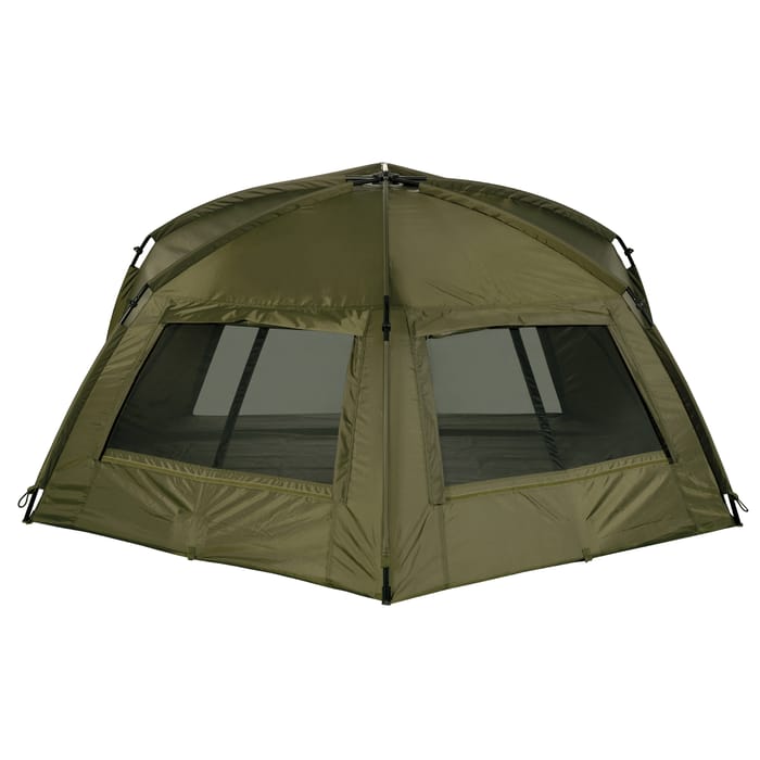 Trakker Tempest Fishing Brolly 100 Back Windows Open