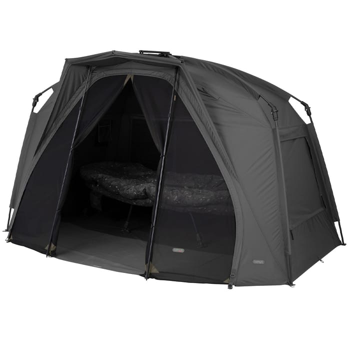 Trakker Tempest RS 100 Bivvy Insect Panel Side View Open 