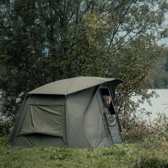 Trakker Tempest RS 200 Bivvy Skull Cap In Use 2