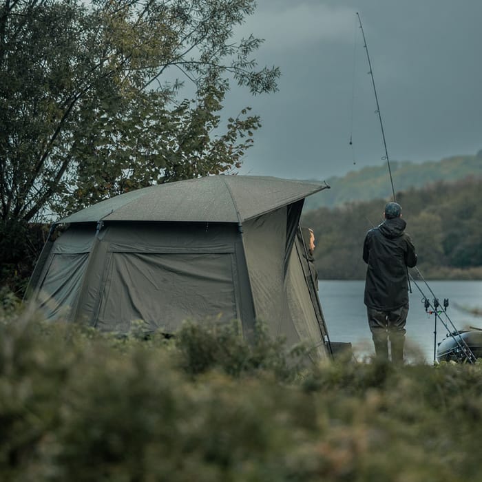 Trakker Tempest RS 200 Bivvy Skull Cap In Use 3