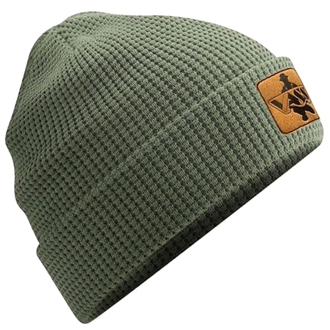 Vass Organic Cotton Honeycombe Beanie Khaki