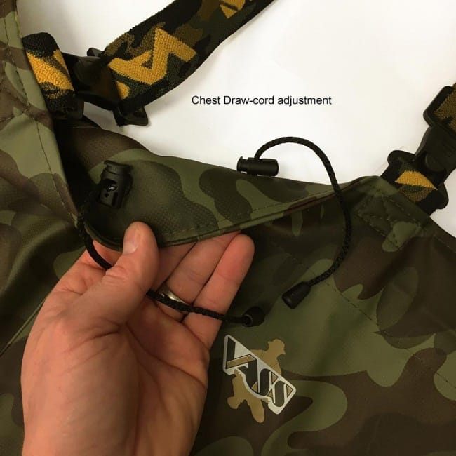 Vass-Tex 785 Heavy Duty Camo Chest Wader Non-Studded Close Up 7