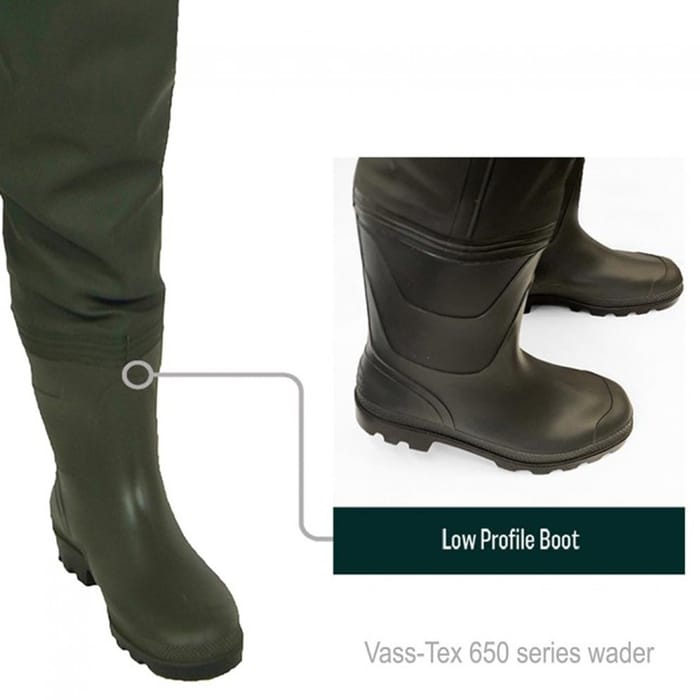 Vass-Tex 650 Series Thigh Fishing Wader Boots