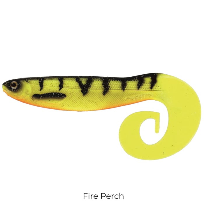 Westin CurlTeez Curltail Lures 7cm Fire Perch