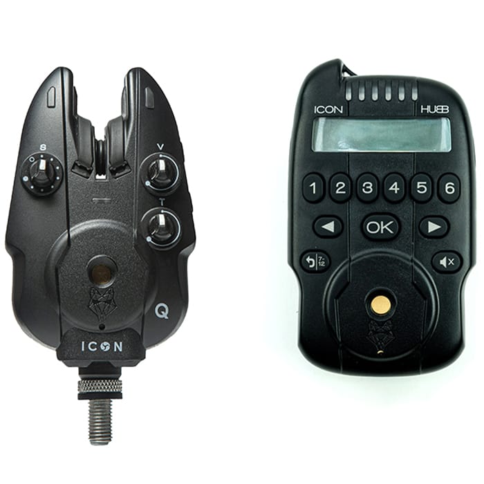 Wolf ICON Q Fishing Bite Alarm Set & HUBB Receiver