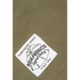 Aqua Products Big Logo Khaki T-Shirt Close Up 2