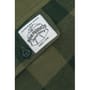 Aqua Products LS Green Check Flannel Shirt Close Up 1