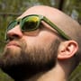 Avid Carp Polarised Sage Sunglasses In Use