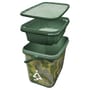 Bait-Tech 8L Square Camo Bucket with Insert Tray