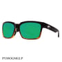 Costa Del Mar Playa Sunglasses Coconut Fade Frame Green Lenses