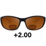 Fortis Wraps Bifocal +2.00 Polarised Fishing Sunglasses 1