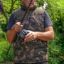Fox Chunk Camo Khaki RS Gilet In Use