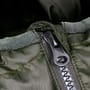 Fox Quilted Jacket Zip Close Up