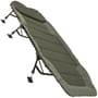 Angled shot of the JRC Defender Levelbed Wide Bedchair set up