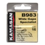 Kamasan B983 Wide Gape Specialist Fishing Hooks