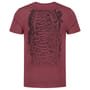 Korda Le Scaley Tee Burgundy Black Print Back